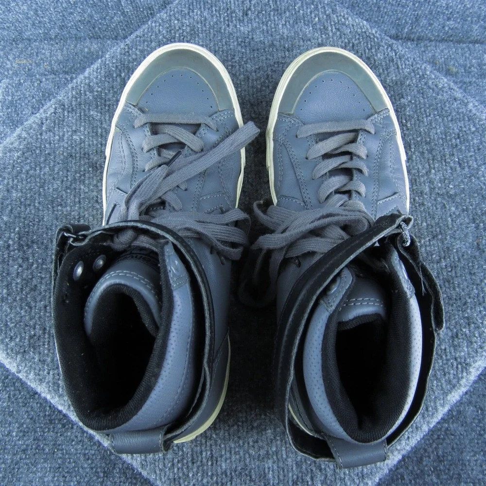 Converse CONS Men Sneaker Shoes Gray Leather Lace Up Size 8‎ Medium